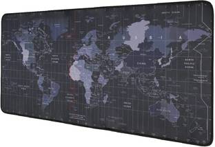 iRAKoo Large Anti-Slip Extended World Map Desk Mat For Laptop, Computer Non Slip Base Mousepad