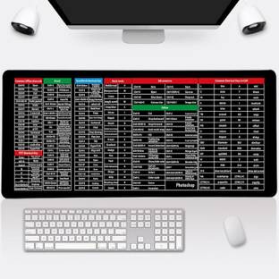 SMB ENTERPRISES Large Office Software Excel English Shortcut Keys Mouse Pad Mousepad