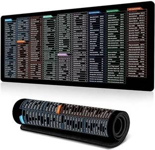HVG TRADERS Large Gaming Mouse Pad, Office Software Excel English Shortcut Keys Mouse Pad Non Slip Base Dual Sided Mousepad