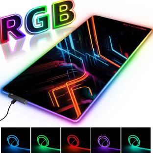 ENTWINO RGB Gaming Mouse Pad, Keyboard Pad, 14 Lighting Mode, Laptop Anti Slip Surface Mousepad