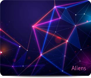 Aliens Gaming Mouse Pad, Precision, Non-Slip Rubber Base,Smooth Cloth Surface,Geometric Non Slip Base ...