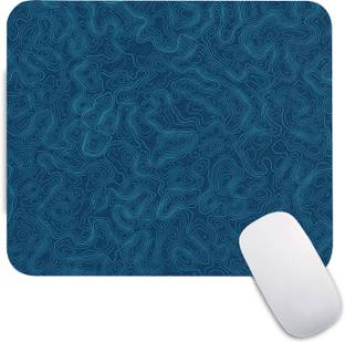 The Custom Crow Topographic Gaming Mouse Pad Non-Slip Rubber Base for Computer and Laptop Non Slip Base Mousepad