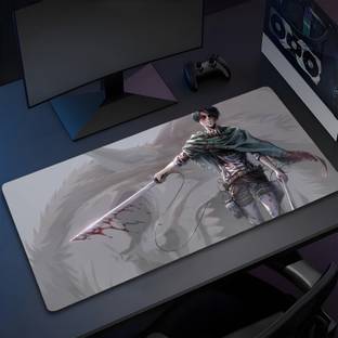 Eshaaver Animie Printed Laptop & Desktop Mat /Desk Pad with Spill Proof Quality-DMAOT016 Non Slip Base Mousepad