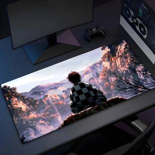Eshaaver Laptop & Desktop Mat Tanjiro Kamado Animie Printed & Spill Proof-DSDP009 Non Slip Base Mousepad
