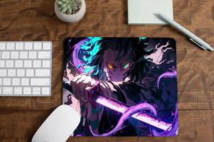Morons small mouse paddemon slayer tvisha store Non Slip Base Mousepad