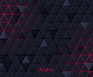 Aliens Gaming Mouse Pad, Precision, Non-Slip Rubber Base, Smooth Cloth Surface,3D Style Non Slip Base Mousepad