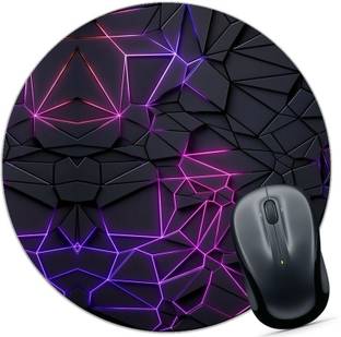 TrendoPrint Printed Circle Gaming Rubber Base Mouse Pad for Laptop & Desktop (Mc-04) Non Slip Base Mousepad