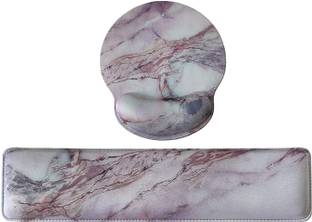 STORITE Mouse and Keyboard Pad with Wrist Rest Support Memory Foam Non Slip Base Mousepad