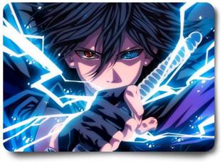 kridha Anime Mouse Pad (9 inch x 7 inch) - Naruto Sasuke Uchiha - 3 Printed Mousepad Non Slip Base Mousepad