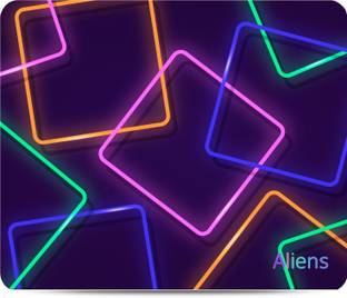 Aliens Gaming Mouse Pad, Precision, Non-Slip Rubber Base,Smooth Cloth Surface,Geometric Non Slip Base ...