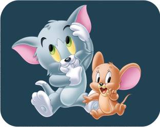 Ghuchadu Tom and Jerry Low Friction, Anti-Slip Base, High Durability Mousepad Non Slip Base Mousepad