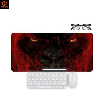 wrap craft KING K O N G Mouse Pad Anti-Slip Waterproof And Washable 11X23 Non Slip Base Mousepad