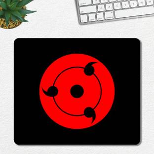 Ourrble Sharingan Eyes Mouse pad with Anti-Slip Rubber Base & Smooth Control Mousepad