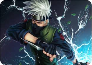 RAWAT TRADERS Kakashi Hatake Anime Cartoon Gaming Mouse Pad PC WFH Office Rubber Base mousepad Mousepad