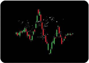 Artefact Candlestick Pattern Mouse Pad FKMP00209 Non Slip Base Mousepad