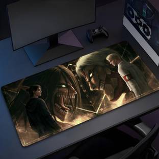 Eshaaver Animie Printed Laptop & Desktop Mat /Desk Pad with Spill Proof Quality-DMAOT050 Non Slip Base Mousepad