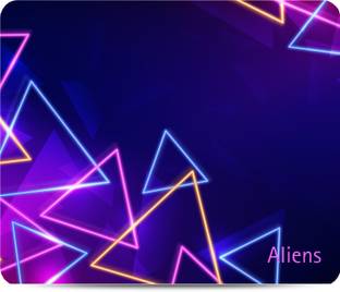 Aliens Gaming Mouse Pad, Precision, Non-Slip Rubber Base,Smooth Cloth Surface,Geometric Non Slip Base Mousepad