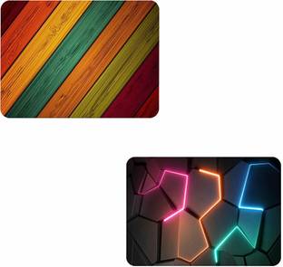 Artefact COMBO PACK OF 2 MOUSEPAD Pattern Printed Mousepad Non Slip Base Mousepad