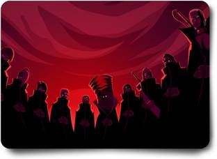 Replix Anime Mouse Pad (9 inch x 7 inch) - Naruto Akatsuki - 3 Printed Mousepad Non Slip Base Mousepad