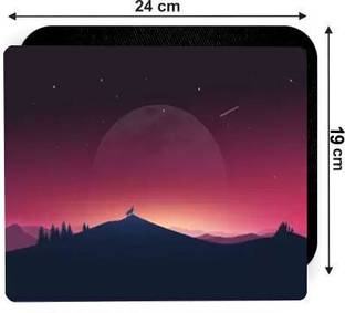 RAWAT TRADERS Nature Mouse Pad River Mountain View Mouse Pad for PC/Laptop Non Slip Base Mousepad