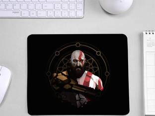 InkWynk Kratos God Of War Game Character | 3mm Rectangle Shape Non Slip Base Mousepad
