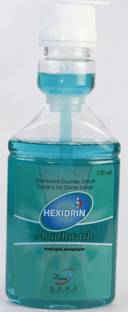 HEXIDRIN Cavity Fighter Mouthwash Liquid, Removes 99.9% of Germs, Prevents Cavities - Cool Mint Flavour