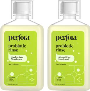 Perfora Probotic Alcohol Free Mouthwash-Mouth Freshener For Dental Hygiene and Freshness - Lemon Mint