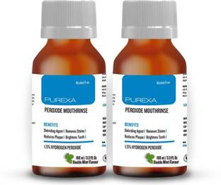 PUREXA Peroxide Mouthwash Pack of 2 - Double Mint