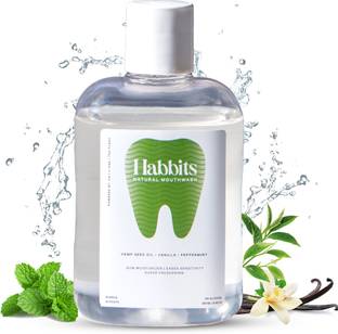 Habbits Sensitivity Relief Vanilla&Peppermint Natural Mouthwash No Artificial Flavors - Vanilla & Peppermint