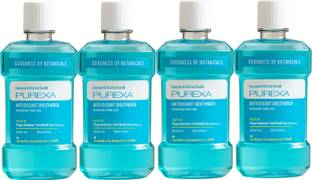 PUREXA Antioxidant Mouthwash 250ml, For Fresh Breath, mouth wash liquid for Men & Women - Fennel Mint Flavour