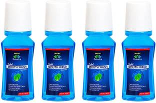 Jagat Devsutra Ayurvedic Herbal Mouthwash, Oral Care Fights Bad Breath 100ml x 4 - Mint