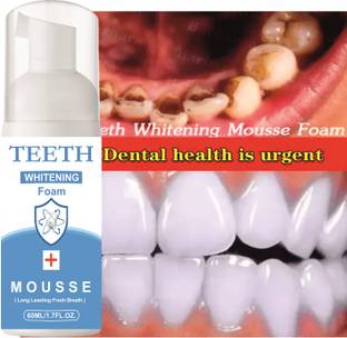 Qwera Teeth Whitening foam With Cool Mint Mouthwash Foam - Mint