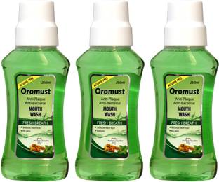 Oromust Fresh Breath with Mint & Ginger Flavour, Prevent Cavities, Removes 99.0 % Germs - Mint, Ginger