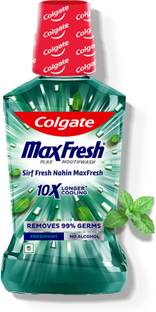 Colgate MaxFresh Plax Antibacterial Mouthwash. - Fresh Mint