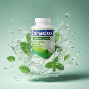 oradox EFFERVESCENT MOUTHWASH TABLETS (Mint, 100 Tabs) - Mint