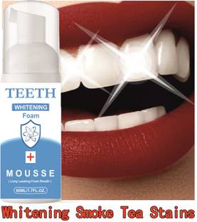 Vishvambhari Teeth Whitening foam Make your Teeth Sparkle And Mouthwash Stain Removal - Mint