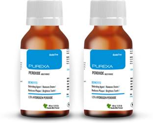 PUREXA Peroxide Mouthwash - Mint pack of 2 (100ml each)
