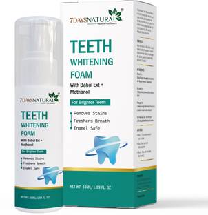 7days natural Teeth Whitening Foam to Extra White YELLOW TEETH Deeply Stain Removal Teeth Teeth Whitening liquid