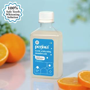Perfora Teeth Whitening Mouthwash | Alcohol & SLS Free Mouthwash | Pack of 1 - Orange Mint