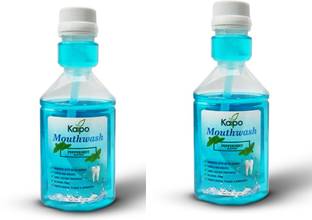 KAIPO Mouthwash for Keep Teeth Strong and Whiter & Remove Bad Smell (Pack Of 2x150ml) - Peppermint