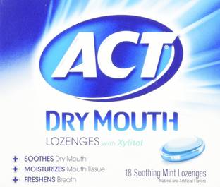 ACT Dry Mouth Mint Lozeng Size 18ct - Mint