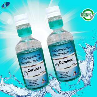 curehex Mouthwash Minty Fresh Pack of 2 (100 ml) - Mint