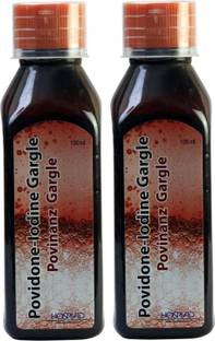 povinanz Povidone Iodine Gargle, Kills 99.99% of Germs in Mouth | Fresh Breath - Cool Mint Flavour