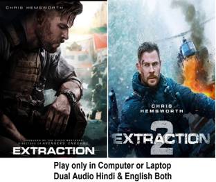 Extraction 1 & 2 (2 Movies) in Hindi & English both Play only in Computer or Laptop HD Print without poster