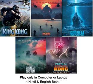 King Kong , Kong: Skull Island , Godzilla: King of the Monsters , Godzilla vs. Kong , Godzilla x Kong: The New Empire (5 Movies) in Hindi & English both play only in Computer or Laptop HD Quality without Poster
