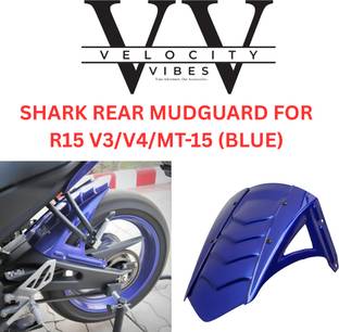VELOCITY VIBES Rear Mud Guard For Yamaha R15 2005, 2006, 2007, 2008, 2009, 2010, 2011, 2012, 2013, 2014, 2017, 2020, 2021, 2022, 2023, 2024