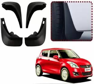 Smstrader Front Mud Guard, Rear Mud Guard For Maruti Swift 2011, 2012, 2013, 2014, 2015