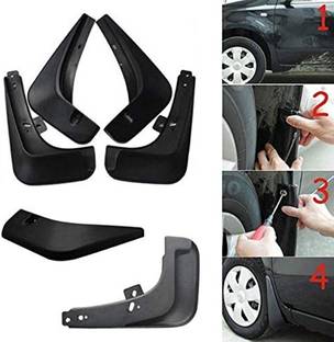 Uneestore Front Mud Guard, Rear Mud Guard For Tata Tiago 2016, 2017, 2018, 2019