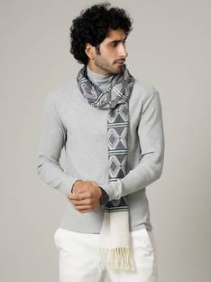 Ravaiyaa - Attitude Is Everything Geometric Print Men Muffler