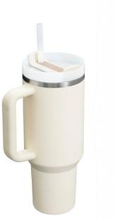 SEDOKA Stanley Quencher Stainless Steel Vacuum Tumbler With Lid And Straw (Cream) Stainless Steel Tumbler